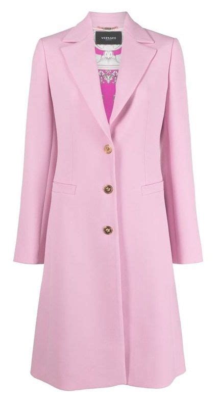 versace pink coat